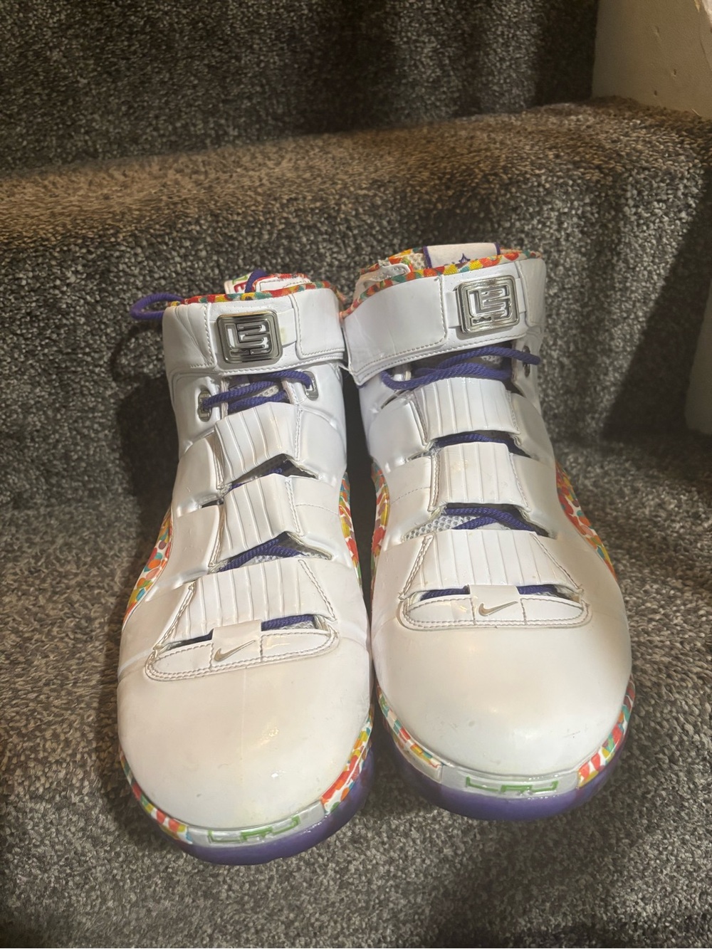 Nike Zoom LeBron 4 Fruity Pebbles in size 11.5 excellent condition authentic - Picture 3 of 7